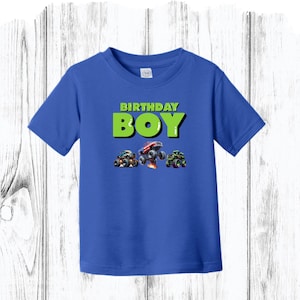 Monster Truck Birthday Personalized Family Tees