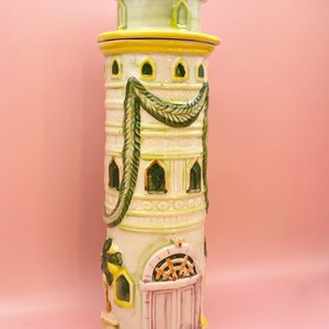 Vintage handbemalte Keramik Spaghetti Vorratsdose, italienische Pasta Haus Vorratsdose, Retro Küchen Dekor