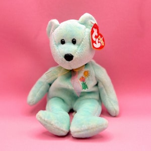 Vintage Ariel Bear Beanie Baby: 2000 Retired Ty Plush