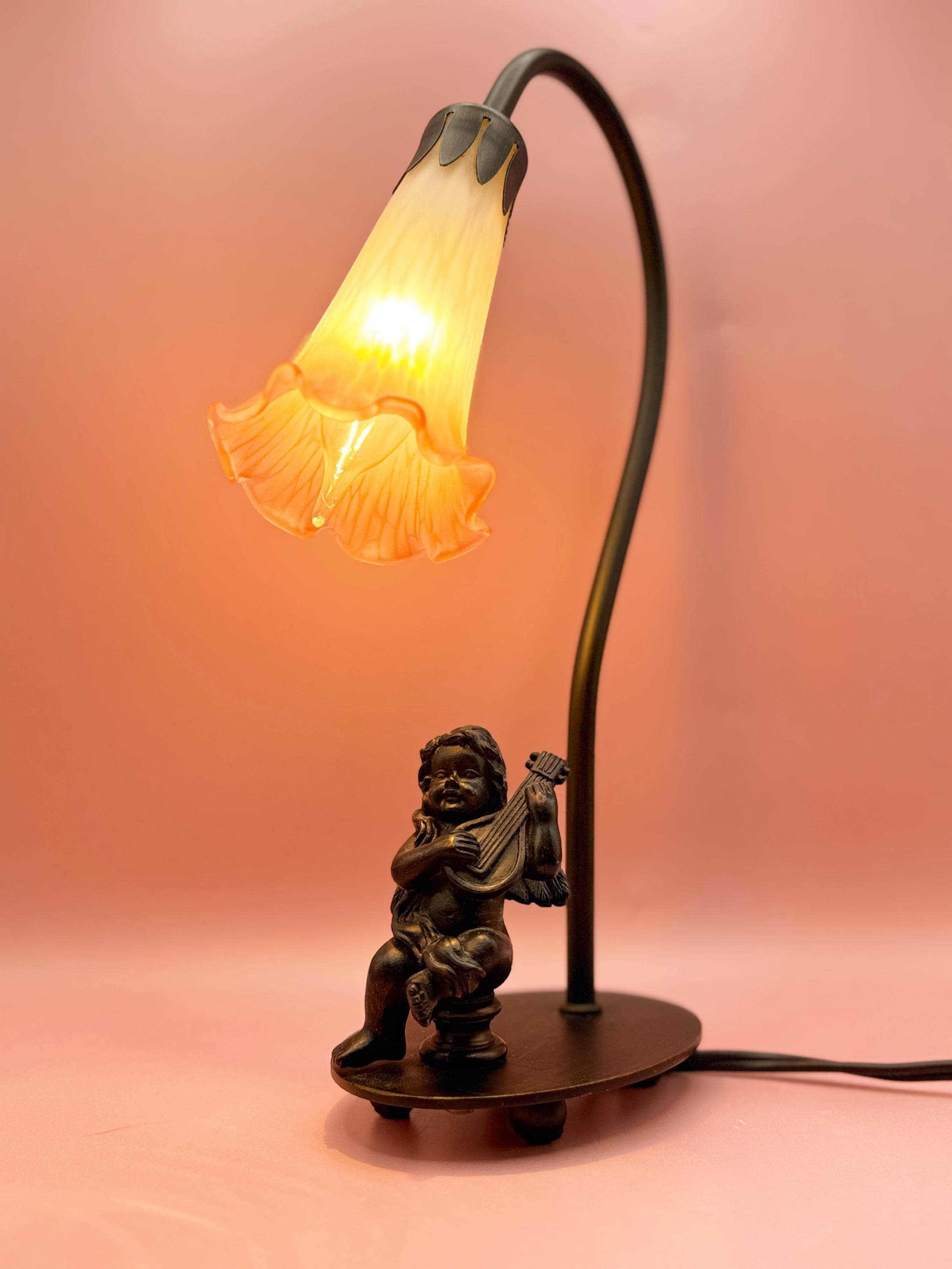 Vintage Angel Lamp - Etsy