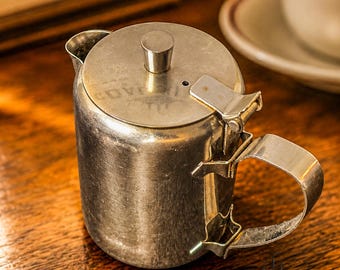 Vintage Edward Don 18-8 Stainless Steel Diner Creamer | Made in Japan, Mid Century Creamer