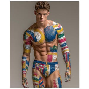Hans bodypainting Poster