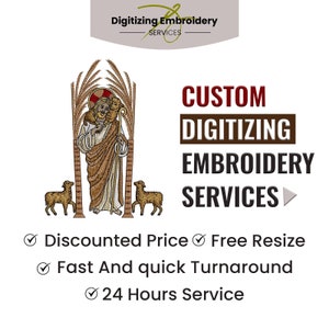 Custom Embroidery Digitizing, Logo Digitizing, Embroidery Digitizing Service, Image Digitizing Embroidery, Custom Digitize
