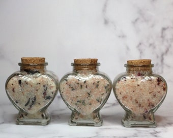 Organic Bath Salts with Botanicals| Gift Set for Her | Romantic Gifts | Relaxation and Stress Relief