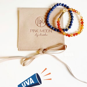 College color gemstone bracelet stack college accepted gifts I got in gift graduate gift university sorority colors acceptance day gift