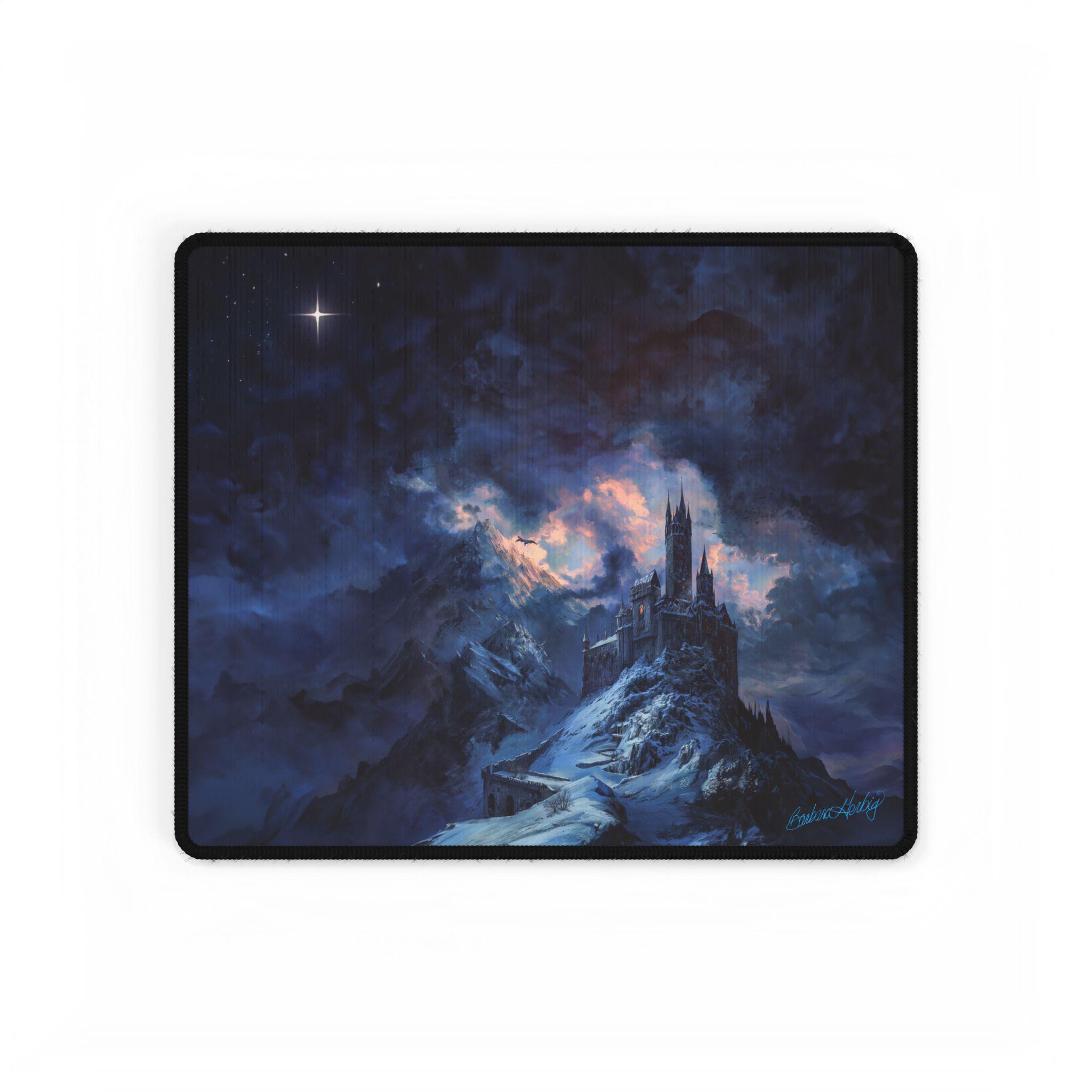 Desk Pad, Mouse Pad, Desk Mat, Desk Accessory, Gothic, Castle, Fantasy ...