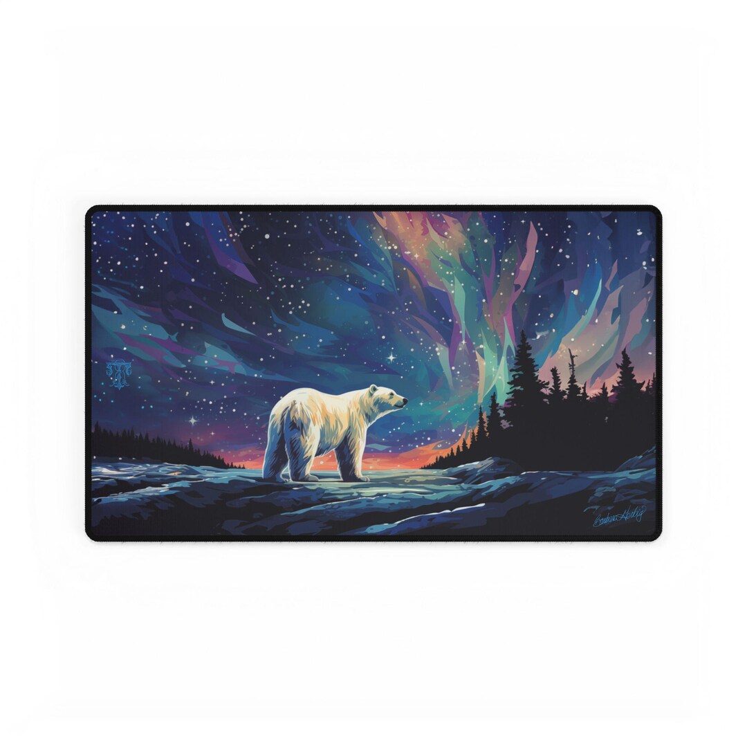 Polar Bear Arctic Gaming Pad, Desk Mat, Large Mouse Pad, Desk ...