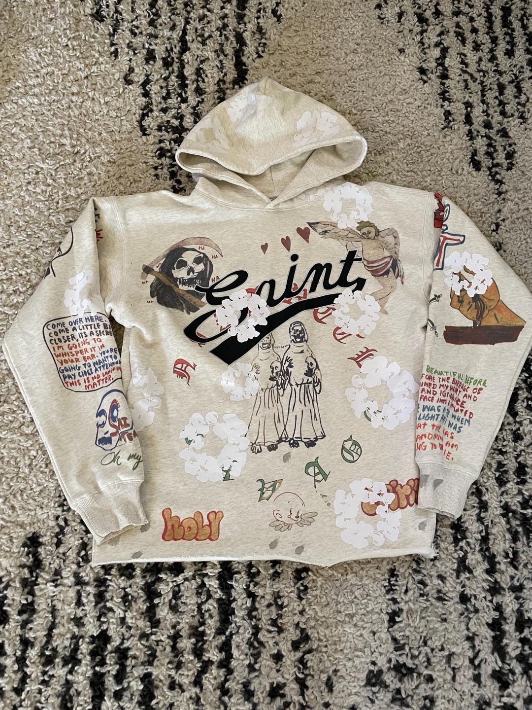 New! Custom Denim Tears X Readymade X Saint Michael Cotton Wreath