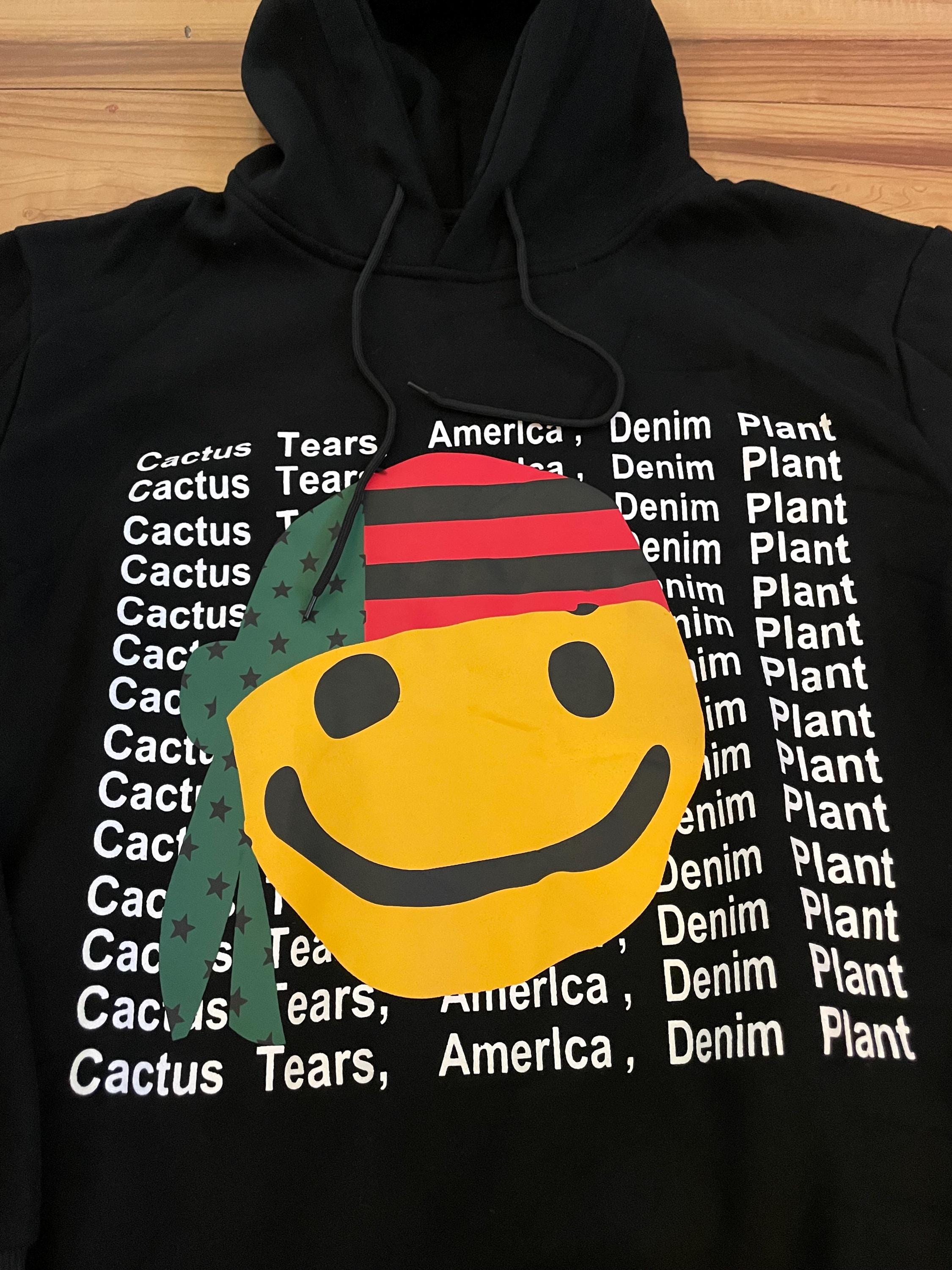 2色◆コラボ【Denim Tears x Cactus Plant Flea Market】hoodie Denim Tears x CPFM Cactus Tears Hoodie Grey Men's - FW24 - US