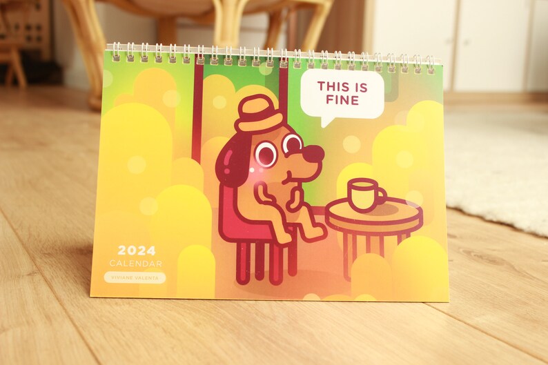 Meme Calendar 2024 Desk Calendar Etsy