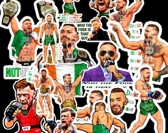 Conor McGregor Sticker Pack | UFC MMA Vinyl Decals