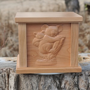 Handcrafted Koala Bear Urn for Ashes, Customizable Cremation Urn, Memorial Keepsake for Loved Ones, Animal Lover Urn, Australian Urn