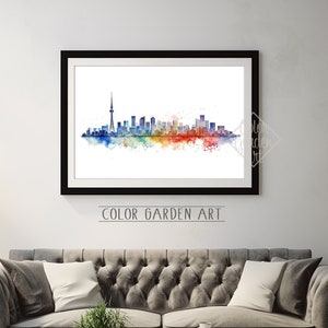 Tokyo Japan Skyline Stadtbild Digital Kunst | Lebendige Städtische Szene | Moderne Wanddekoration | Druckbare Kunst für Zuhause oder im Büro | Geschenk | Stadt Kunst