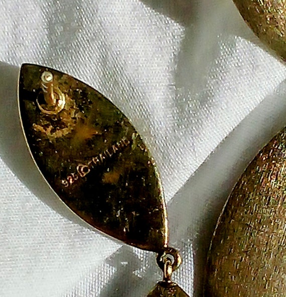 St Thomas Lariat Gold Tear-Drop Earrings Box Chai… - image 5