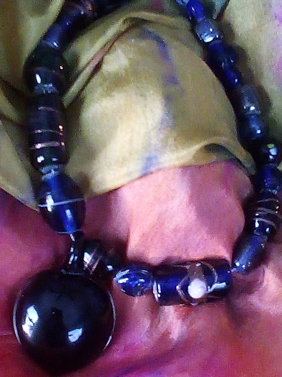 Black Foil Lamp Works Choker Retro Jewelry Toggle… - image 9