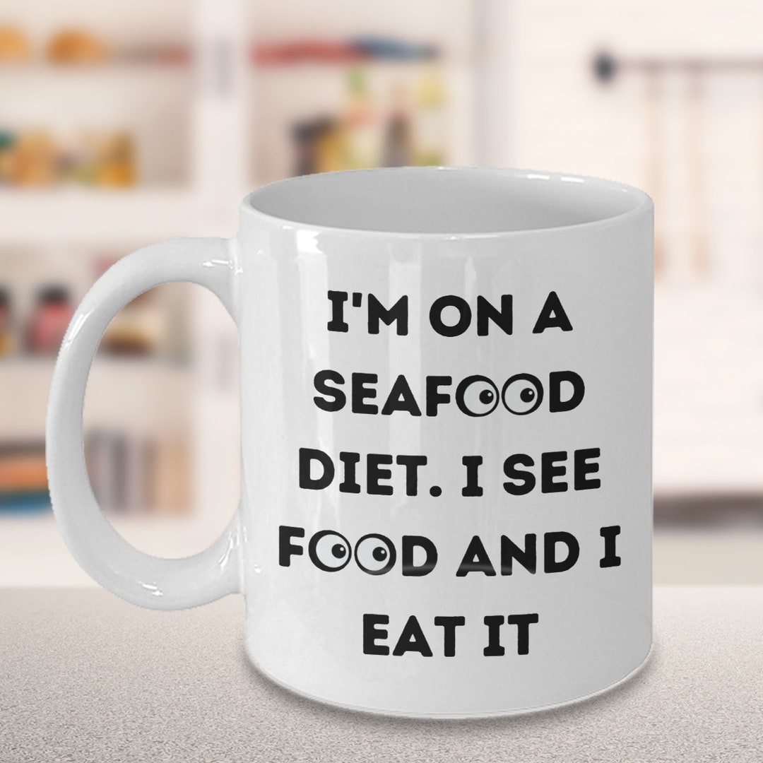 Food Lover Gift Idea, Funny Food Lover Gift, Foodie Coffee Mug, White