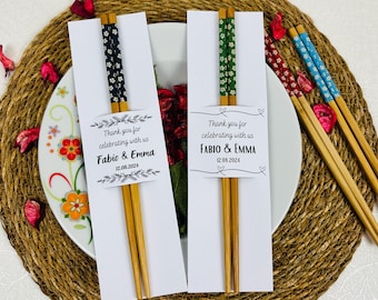 Einzigartige Bambus Stäbchen Gastgeschenke - Hochzeit Gastgeschenke |  Bridal Shower & Verlobung Geschenk