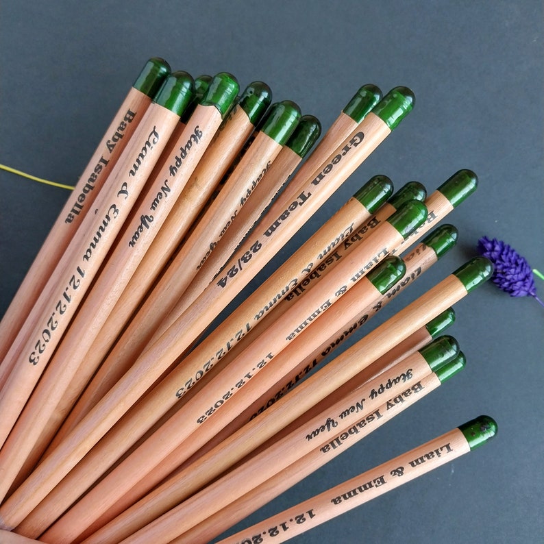 Personalized blooming Seed Pencils. Plantable Eco Friendly  Favor for wedding, baby shower, party, engagement and anniversary. Save the Date