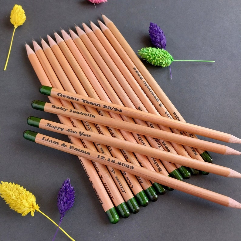 Personalized blooming Seed Pencils. Plantable Eco Friendly  Favor for wedding, baby shower, party, engagement and anniversary. Save the Date