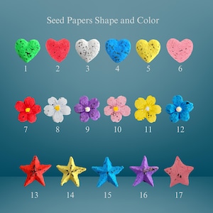 Carta semi personalizzata con carta semi piantabile. Carta semi di fiori selvatici. Biglietto di ringraziamento per gli ospiti. Carta semi segnaposto. Bomboniere per il battesimo. immagine 7