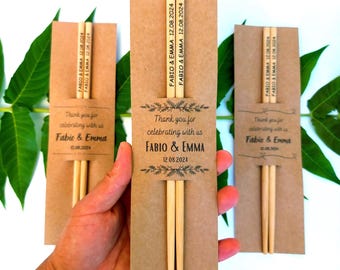 Personalized Bamboo Chopsticks – Custom Name and Logo Wooden Chopsticks for Corporate & Eco Promotional Gifts