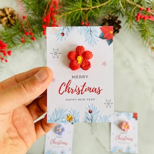 Personalized Christmas Seed Paper Favors: Plantable Eco Friendly Favors for Guests.