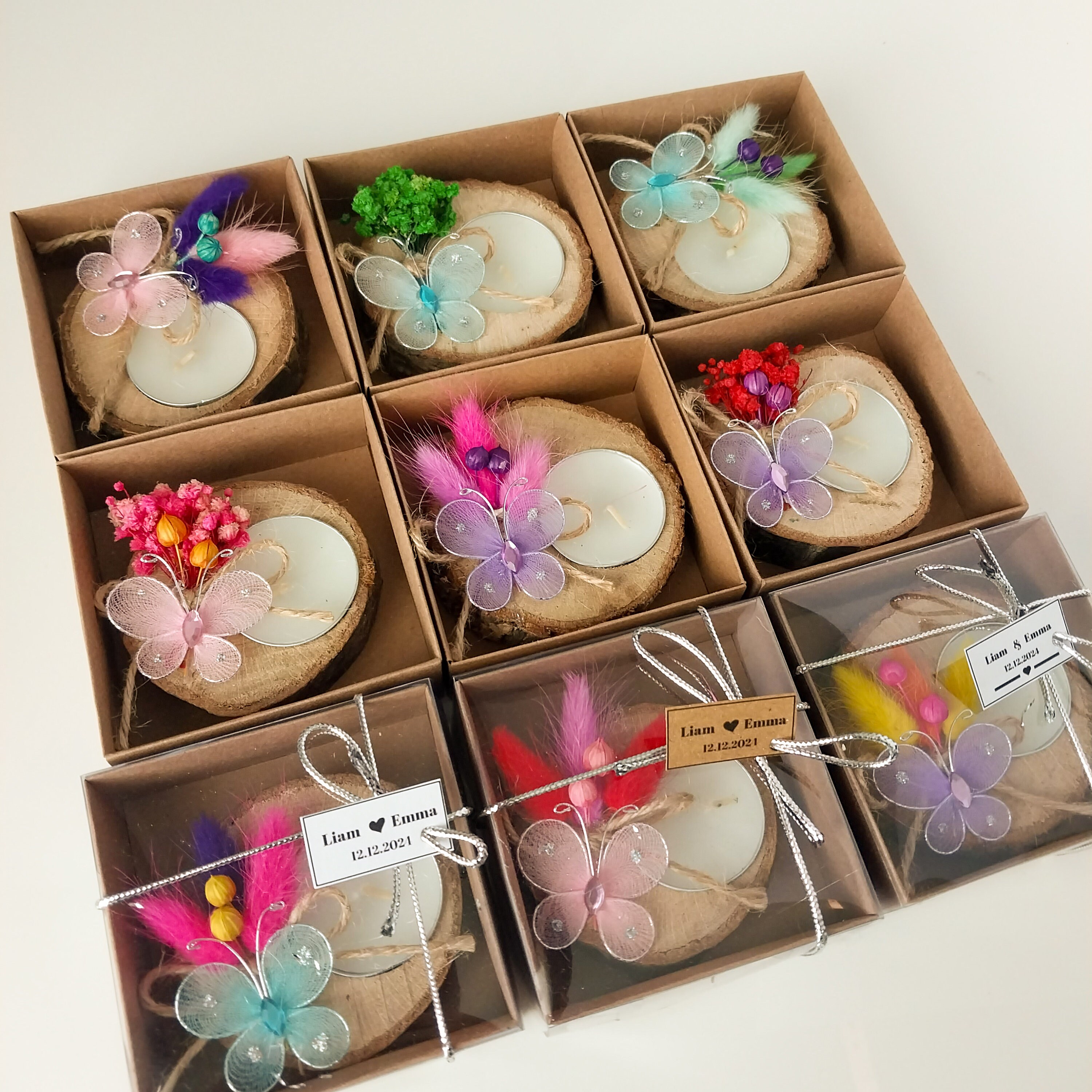 Personalized Candle Wedding Favors, Bulk Candle Wedding Favors for ...