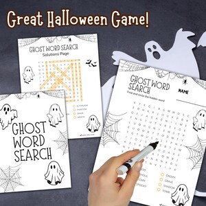 Great Halloween word find game for kids and adults.