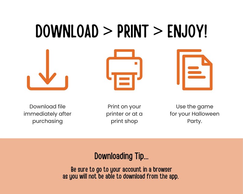 To use just download from your Etsy account, print at home or at a print shop, enjoy playing these word find games with friends and family.