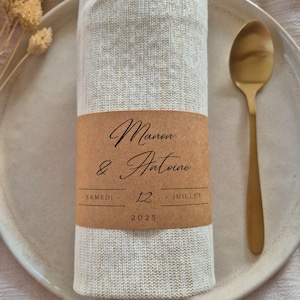 Servilletero personalizado para decoración de mesa de boda, bautizo, cumpleaños