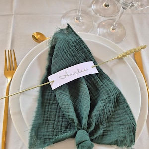 Segnaposto personalizzato per fiori secchi per battesimo di matrimonio o evento