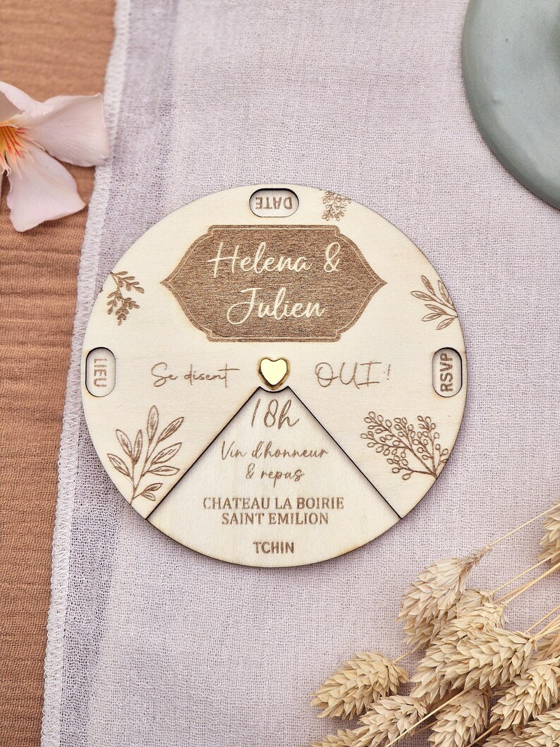 30 Cartes D'Invitation Élégantes En Français - Anniversaire, Mariage, Baptême, Communion - Style Champêtre Bohème