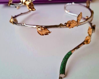 Halsband Rose, Silber Choker, Halsband Rose, Gothic Choker, Halsband Rose, Choker, Halsband, Choker, Halsschmuck, Geschenk