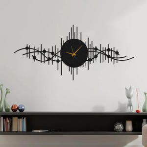 Luxury Wall Clock, Oversized Wall Clock, Metal Wall Clock, Large Wall Clock, Unique Minimalist Large Metal Wall Clock, Silent Wall Clock