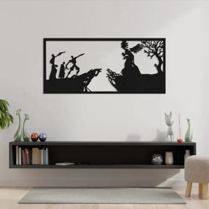 Three Brothers Metal Wall Art, Magic-Inspired Decor, Gaming Room Sign, Enchanted Fantasy Wall Hanging, Unique Wall Decor