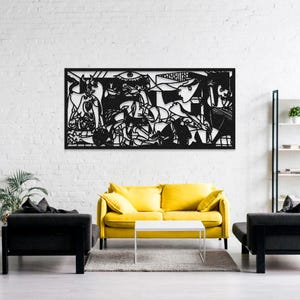 Pablo Picasso Guernica Metal Wall Decor, Guernica by Pablo Picasso, Guernica Painting, Modern Living Room Large Wall Art, Picasso Artwork