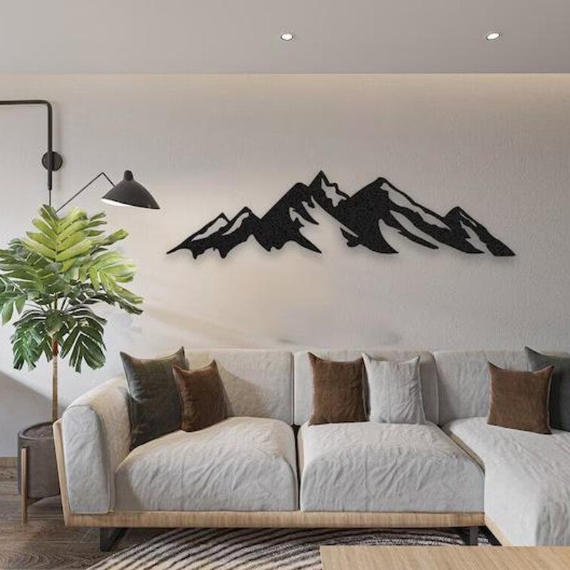 Metal Mountain Wall Art - Etsy