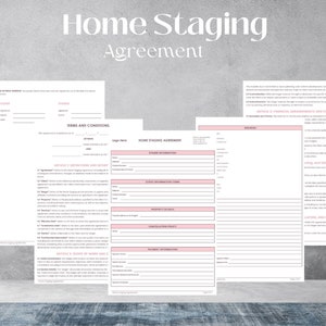 Editable Home Staging Contract Template Property Staging Cservice