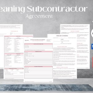 Cleaning Services Contract, Cleaning Contract Agreement, Cleaning Business Contract Template, Cleaning Contract-Cleaning Agreement Template