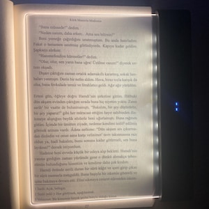 Reading Led Light, Black Night Light for Reading, Gift for Book Lovers, Light for Nighttime Reading, Black Reading Light with Timer
