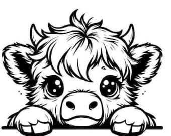 baby cow SVG PNG