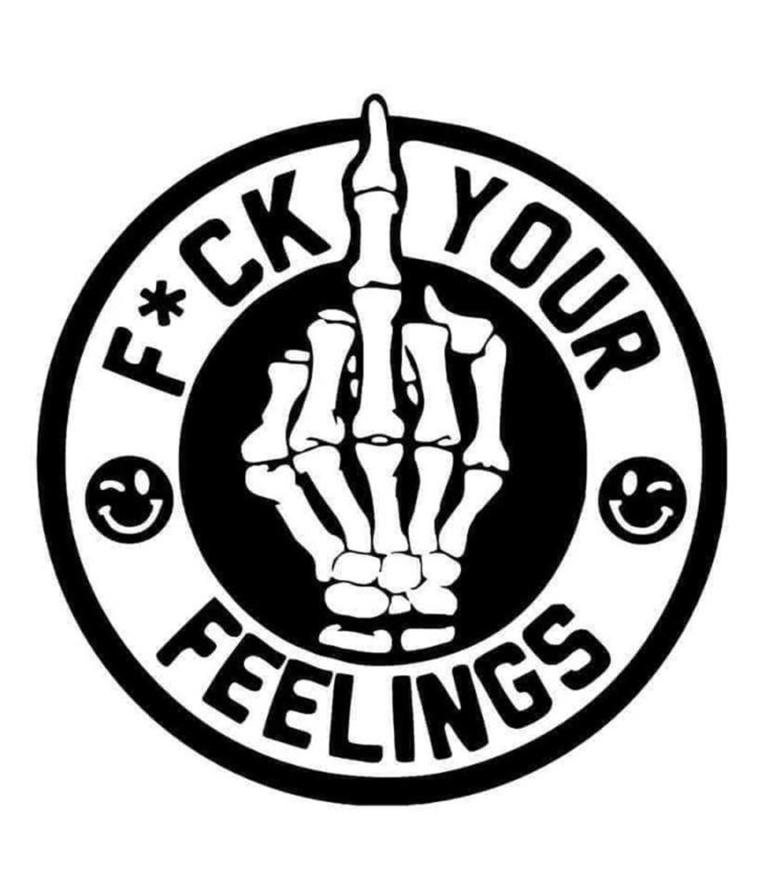 The Rude Finger Skeleton Middle Finger, Rude Sign, Digital Download - Etsy
