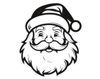 Santa Wine SVG PNG, Christmas Santa Drinking Wine, Holiday Digital Download