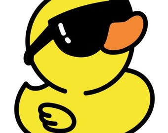 Duck With Sunglasses Svg & Png