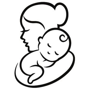 Mom and Baby SVG