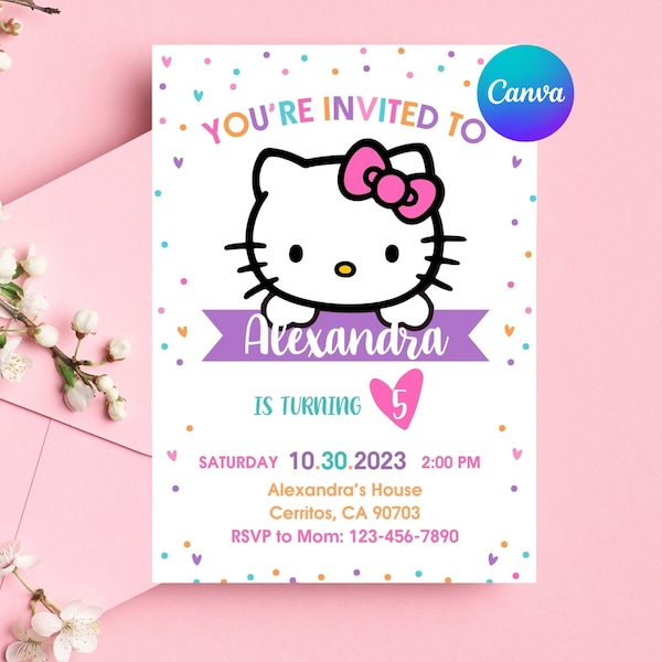 Birthday Party Invitation, Party invitation, Digital/Printable Invite, Editable Template, Instant Access/Download