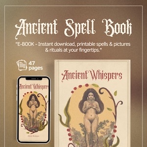 Beginner Witch Guide, Witchcraft Book, 45 Pages of Spell Jar Recipe, Love Spell, Printable Magic Book, Witch Spell Book, How to Be a Witch?