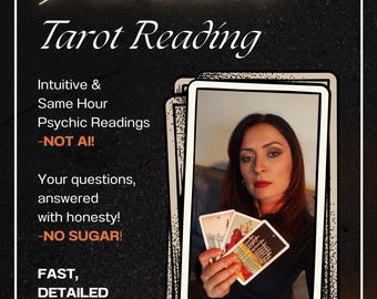 Same Hour Tarot Reading: 3-Card Psychic Insight, Love, Future, Career Forecast in 1hour