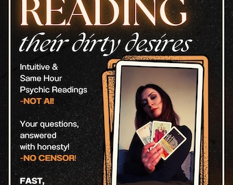 SAME HOUR Psychic Sex Reading - Dirty Thoughts About You, Sexual Letter, +18 Erotic Reading