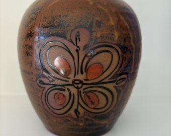 Mid Century Otagiri Ginger Jar Vintage Japanese Pottery